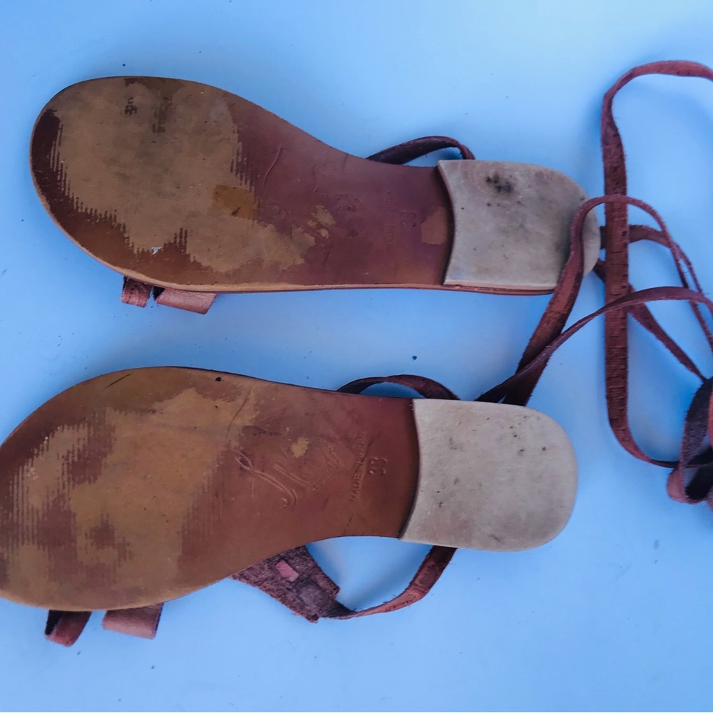 Free People Oliviera Wrap Sandals Tan - Picture 6 of 6